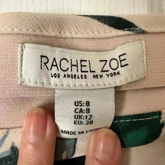 Rachel Zoe Floral flowy midi skirt, blue and green, women size 8, midi skirt - Picture 4 of 4